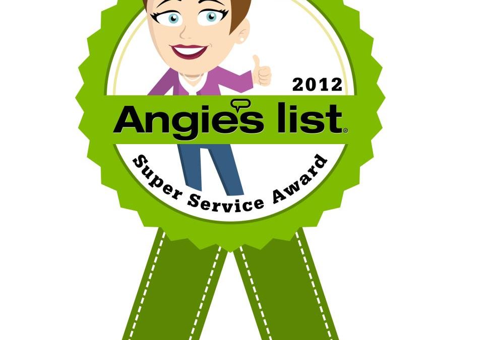 Cornerstone Roofing wins the 2012 Angie’s List Super Service Award