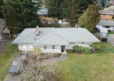 CertainTeed Landmark Georgetown Gray Asphalt Composition Shingle New Roof Replacement in Edmonds Washington