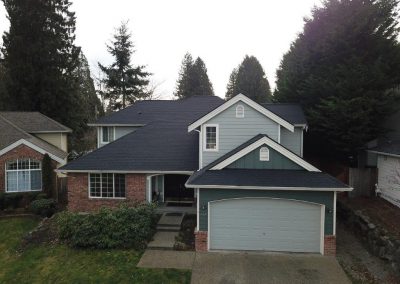 CertainTeed Landmark Cinder Black Asphalt Composition Shingle New Roof Replacement in Lynnwood Washington